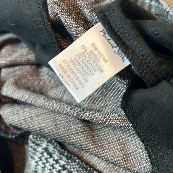 NWT Michael Stars Plaid Smart Pant Size M - Picture 10 of 10